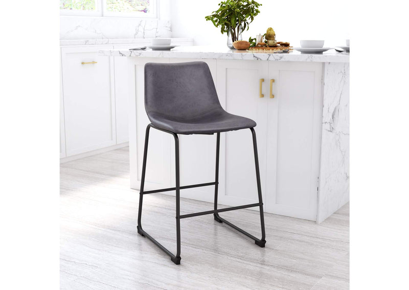 109324 Smart Counter Stool (Set Of 2) Charcoal