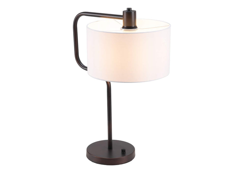 56146 Middlemist Table Lamp White