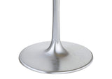 109445 Metropolis Dining Table Gray & Silver