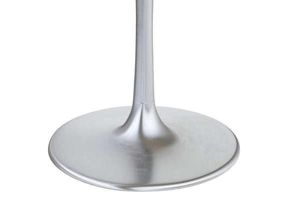 109445 Metropolis Dining Table Gray & Silver