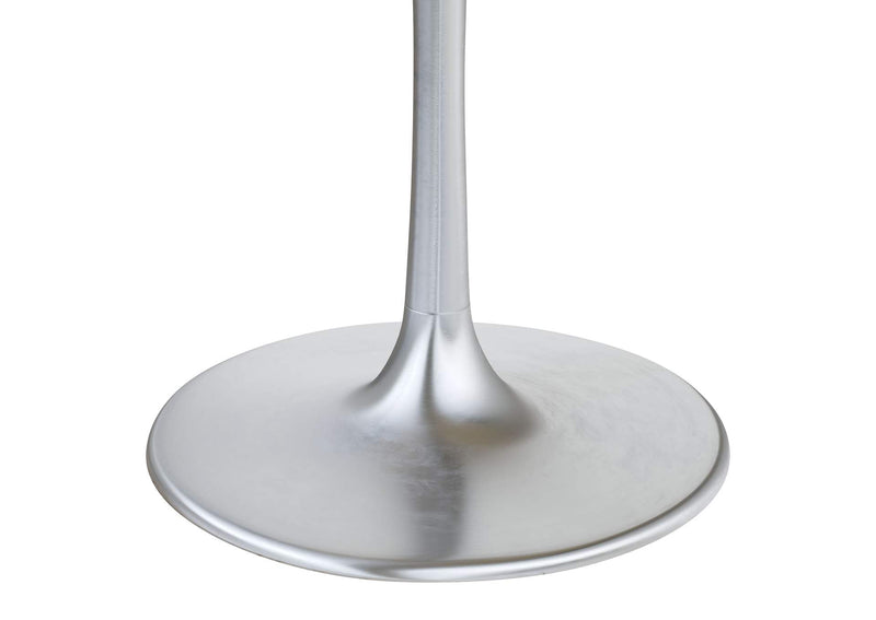 109445 Metropolis Dining Table Gray & Silver