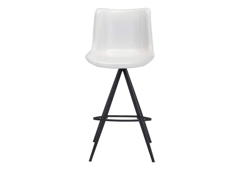 101287 Aki Barstool (Set Of 2) White & Black
