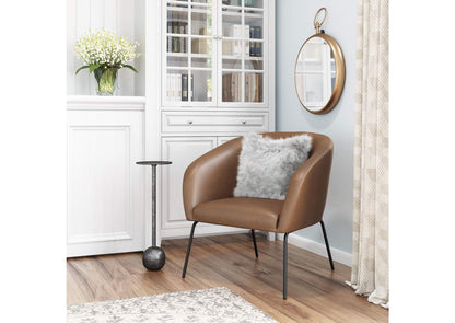 109055 Quinten Accent Chair Vintage Brown