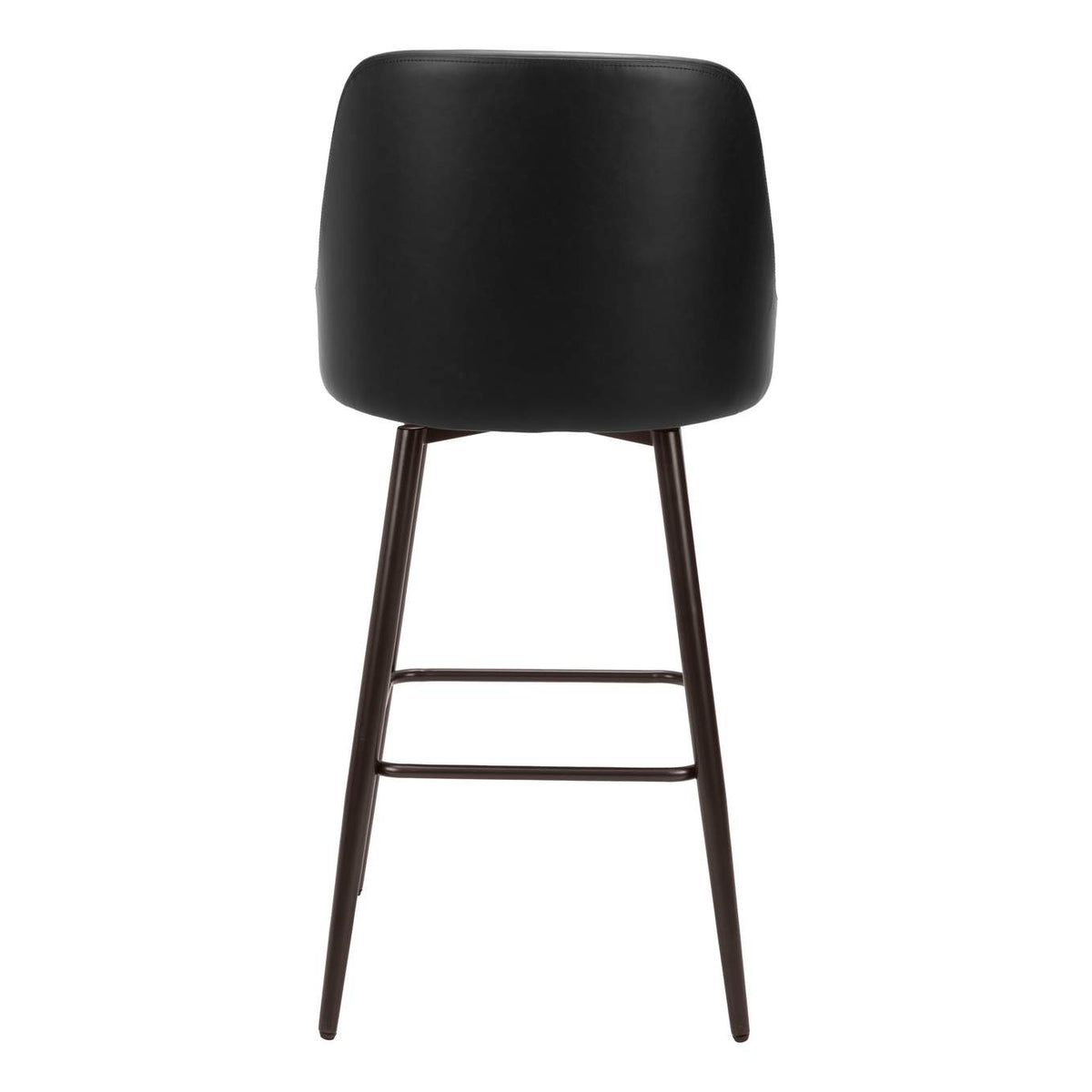 109975 Keppel Swivel Barstool Black & Bronze
