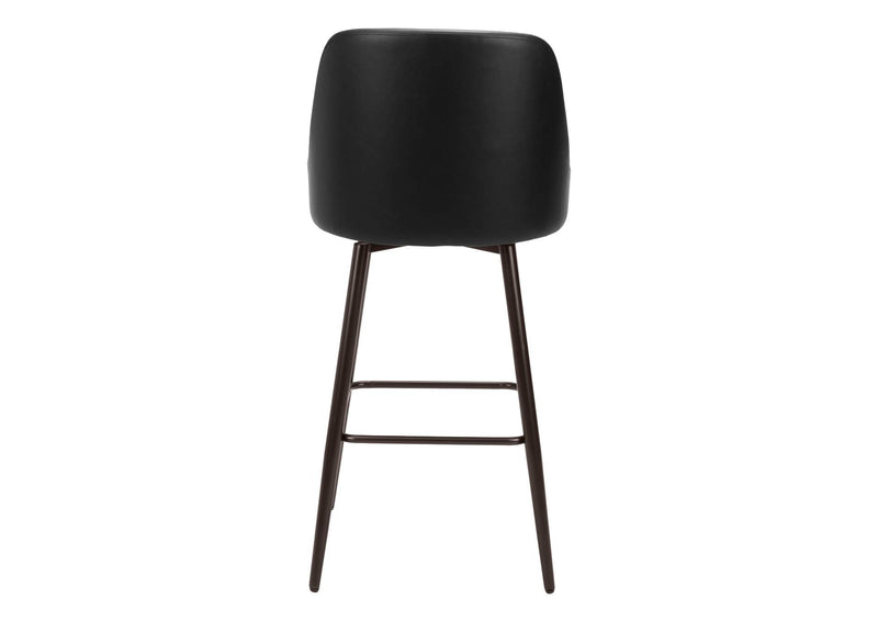 109975 Keppel Swivel Barstool Black & Bronze