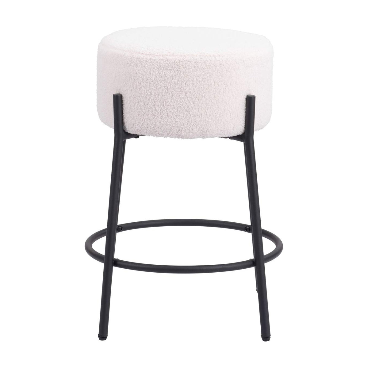 109741 Blanche Counter Stool (Set Of 2) Ivory