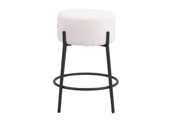 109741 Blanche Counter Stool (Set Of 2) Ivory