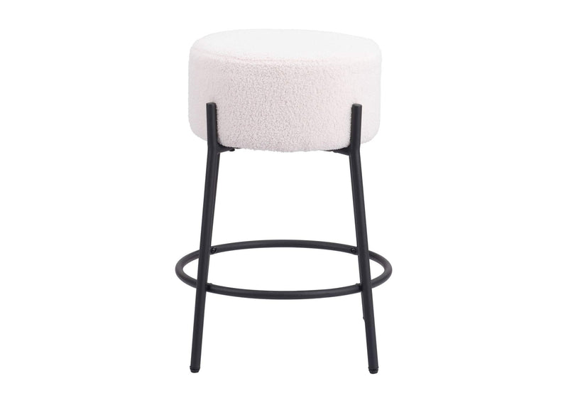 109741 Blanche Counter Stool (Set Of 2) Ivory