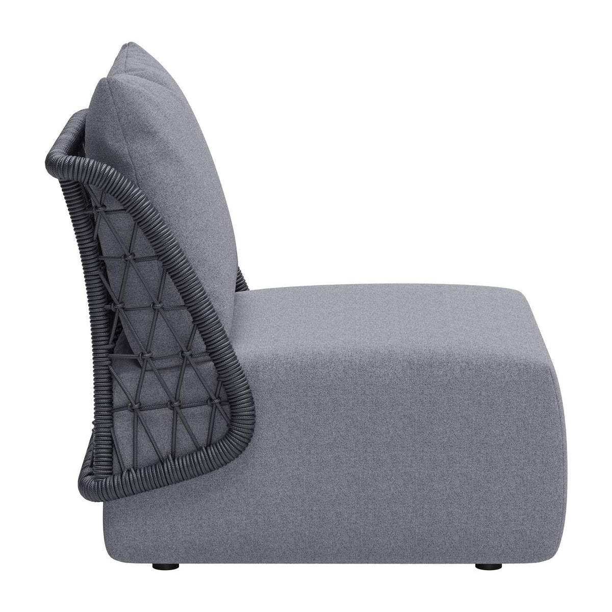 704024 Mekan Outdoor Accent Chair Gray