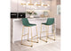 109961 Augusta Barstool (Set Of 2) Green & Gold