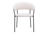109669 Josephine Dining Chair (Set Of 2) Cream