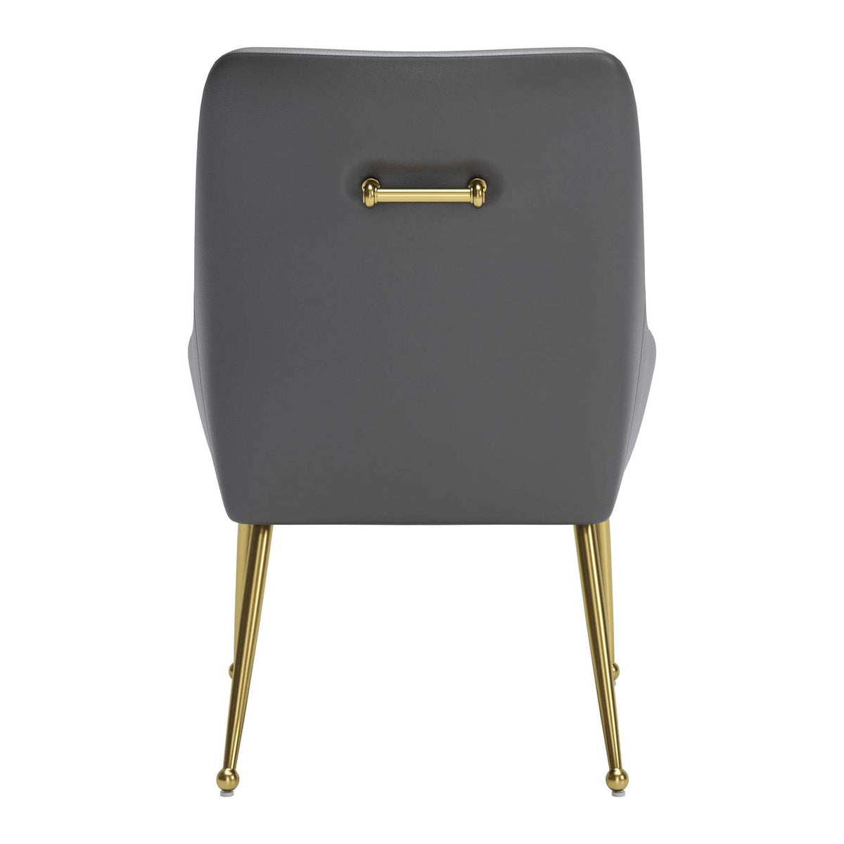 109713 Maxine Dining Chair Gray & Gold