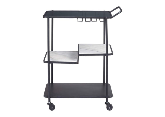 109845 Constanza Bar Cart Black