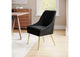 109717 Maxine Dining Chair Black & Gold