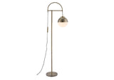 56053 Waterloo Floor Lamp White & Bronze
