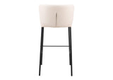 109782 Linz Barstool (Set Of 2) Cream