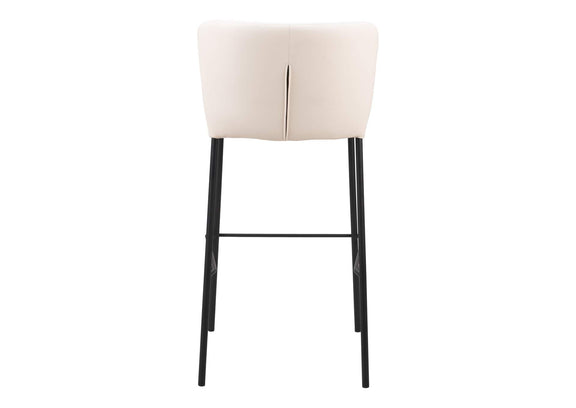 109782 Linz Barstool (Set Of 2) Cream