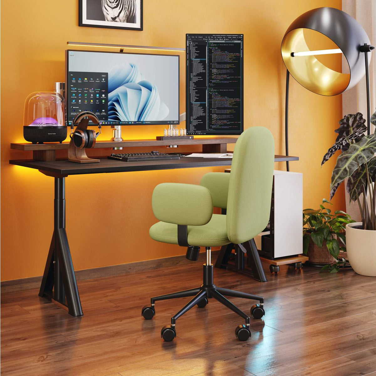 109529 Lionel Office Chair Olive Green