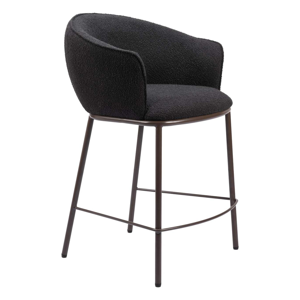 109809 Essen Counter Stool Black & Bronze