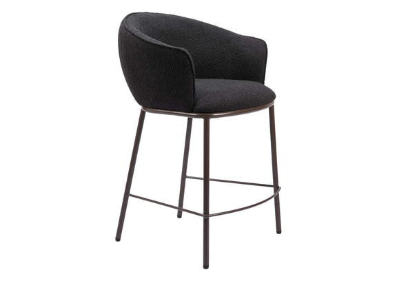 109809 Essen Counter Stool Black & Bronze