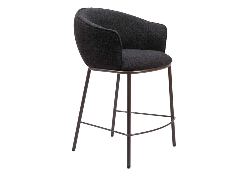109809 Essen Counter Stool Black & Bronze