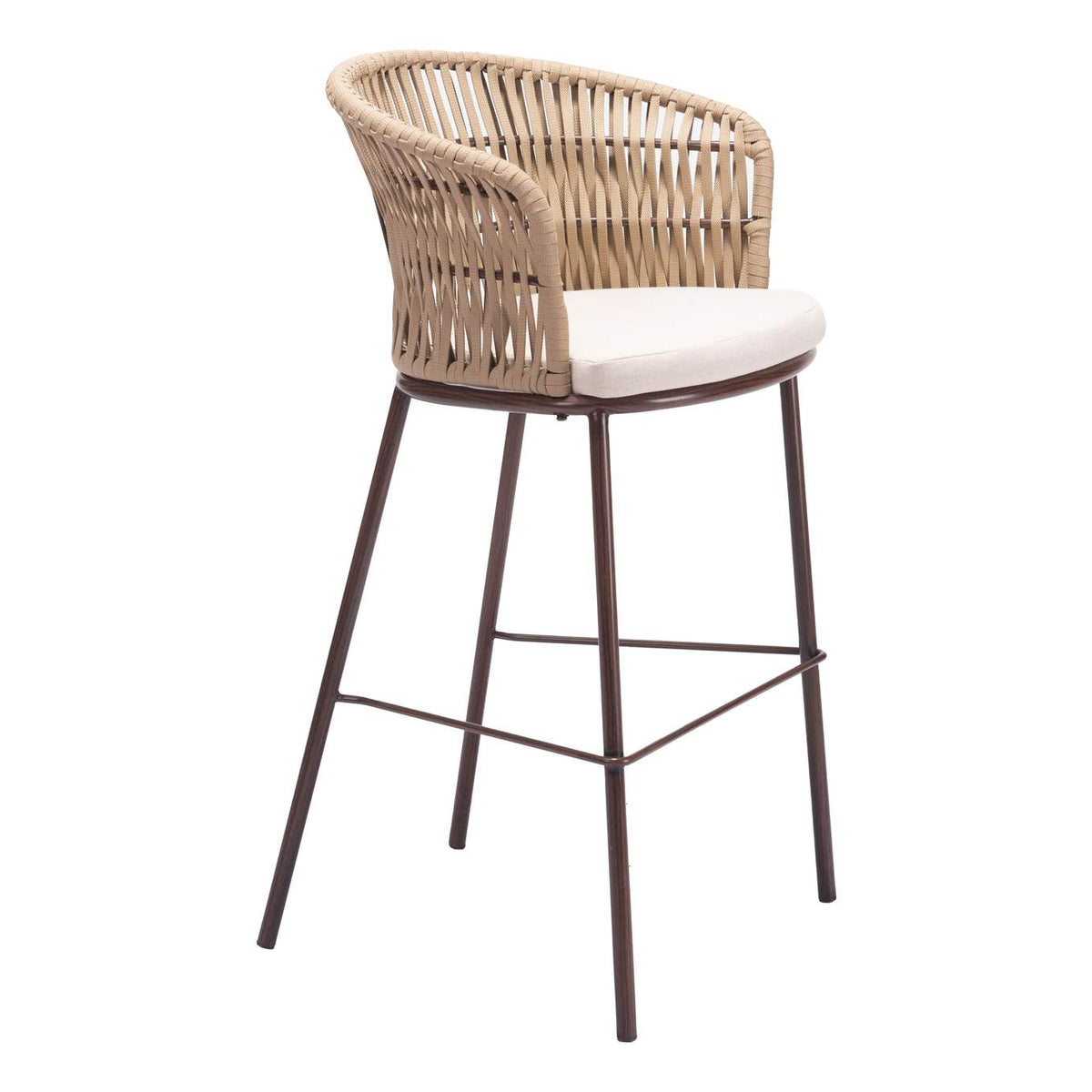 703990 Freycinet Outdoor Barstool (Set Of 2) Natural