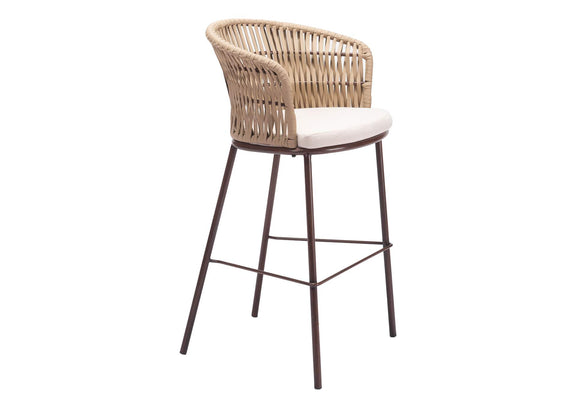 703990 Freycinet Outdoor Barstool (Set Of 2) Natural