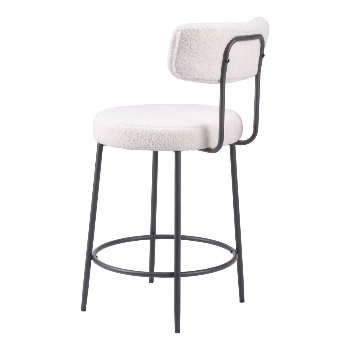 109739 Blanca Counter Stool (Set Of 2) Ivory