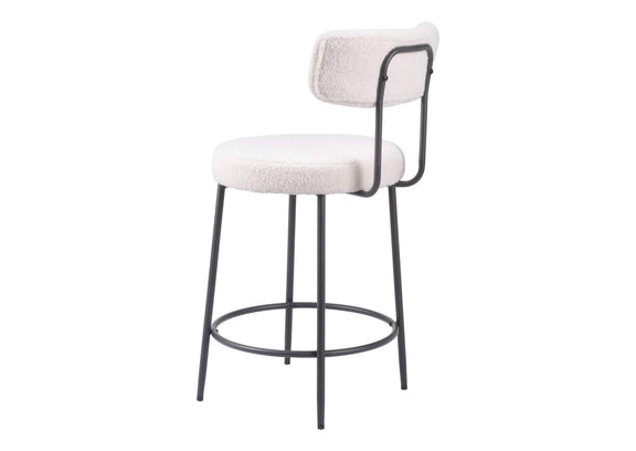 109739 Blanca Counter Stool (Set Of 2) Ivory