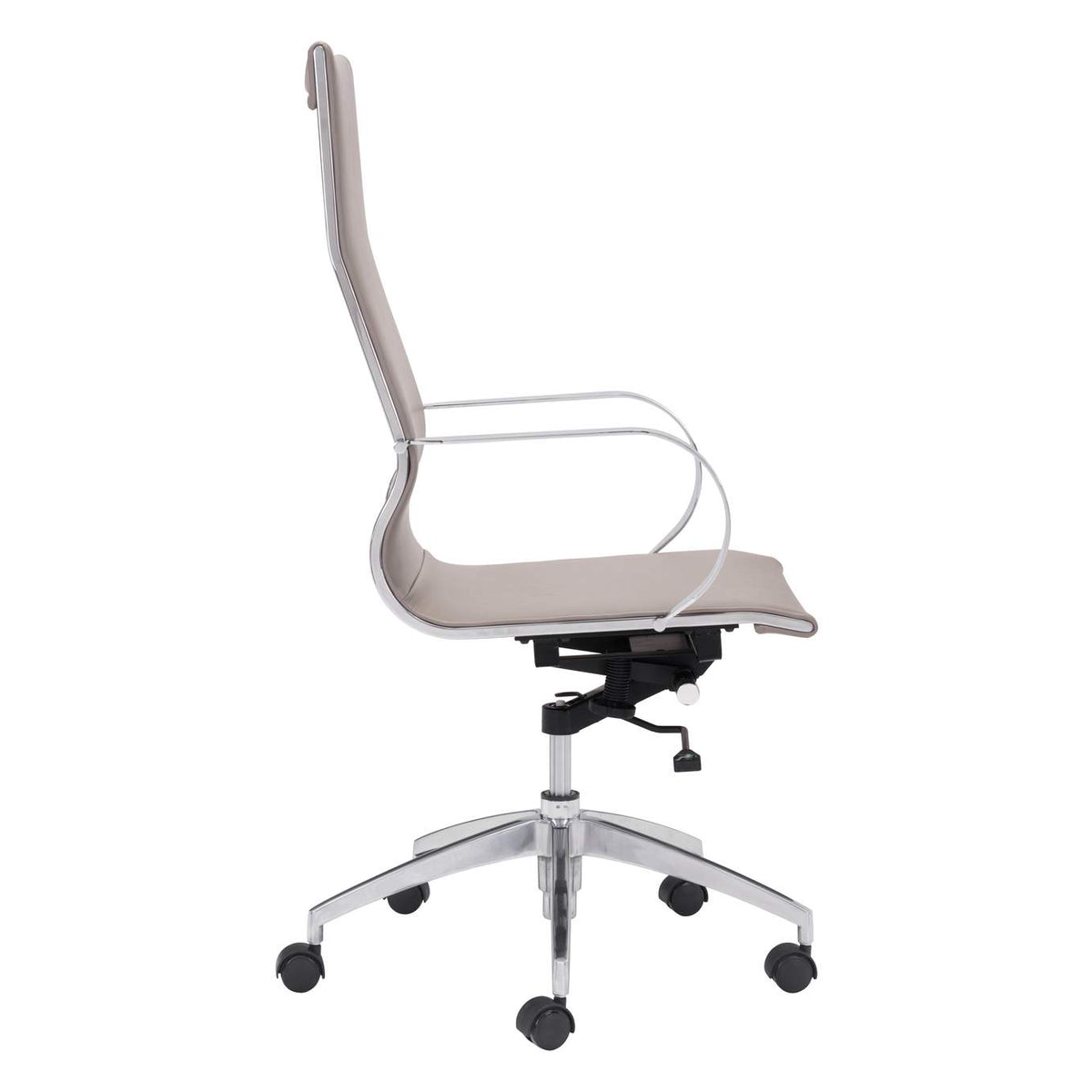 100373 Glider High Back Office Chair Taupe