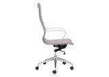 100373 Glider High Back Office Chair Taupe