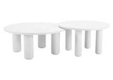704075 Ola Outdoor Coffee Table Set (2-Piece) White