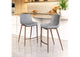 109936 Magnus Counter Stool (Set Of 2) Slate Gray & Walnut