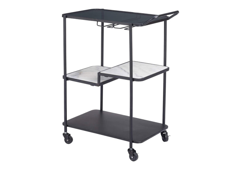 109845 Constanza Bar Cart Black