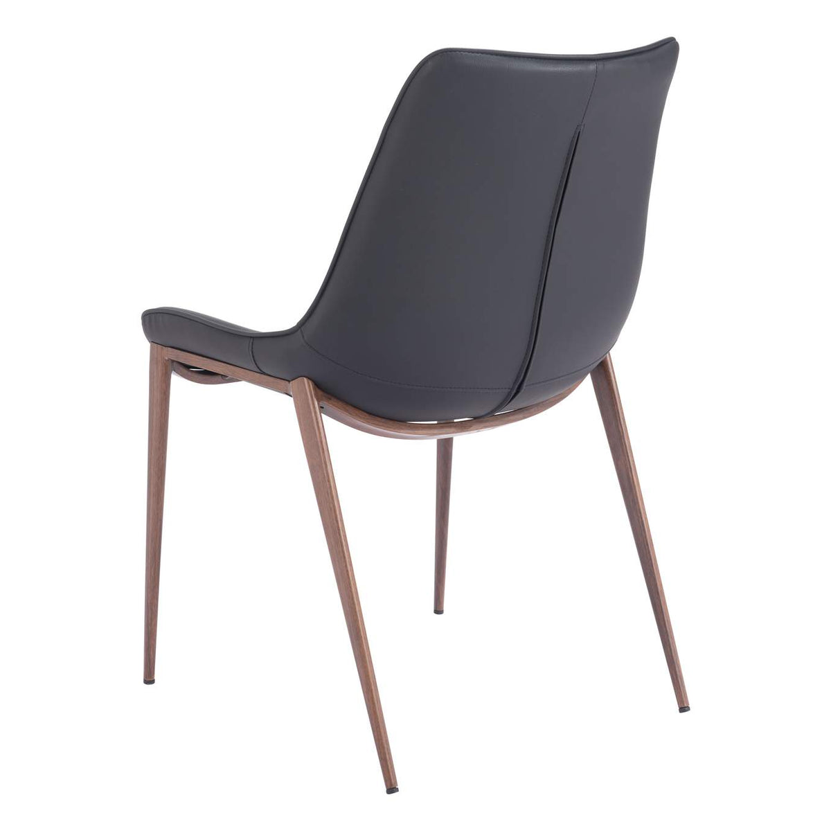 109933 Magnus Dining Chair (Set Of 2) Black & Walnut