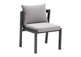 704008 Horizon Outdoor Dining Chair (Set Of 2) Gray