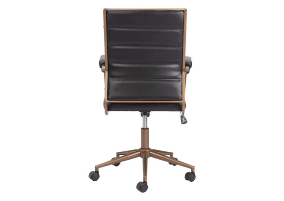 109021 Auction Office Chair Vintage Black