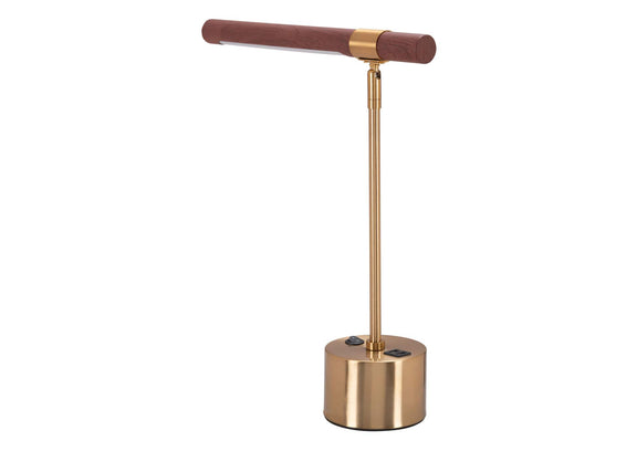 56139 Kippy Table Lamp Brown & Brass