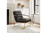 109521 Dallas Accent Chair Vintage Black