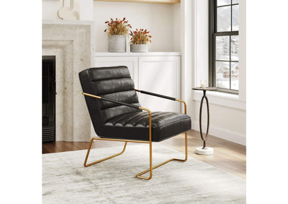 109521 Dallas Accent Chair Vintage Black