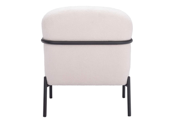 109518 Chicago Accent Chair Ivory