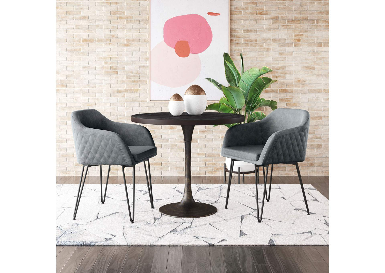 109210 Braxton Dining Chair (Set Of 2) Vintage Gray