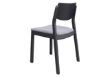 109214 Desdamona Dining Chair (Set Of 2) Gray & Black
