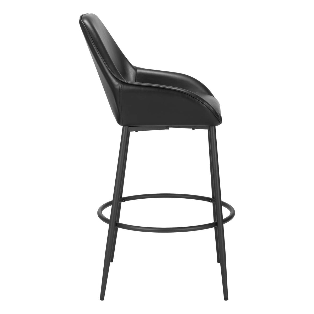 110075 Vila Barstool (Set Of 2) Black