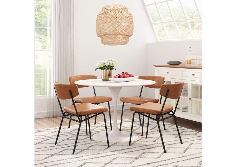 109208 Phoenix Dining Table White
