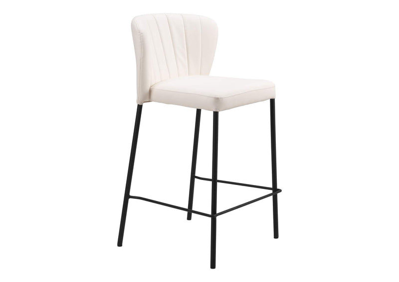 109780 Linz Counter Stool (Set Of 2) Cream