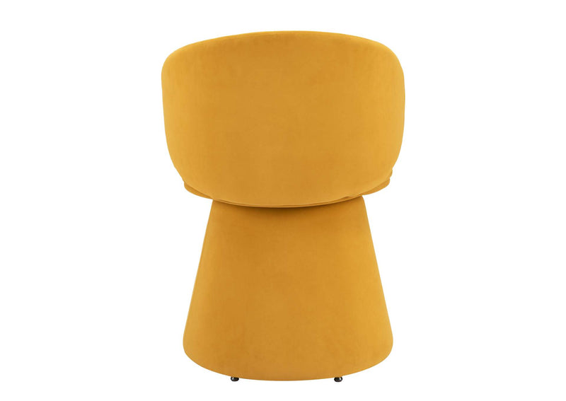110203 Oblic Swivel Dining Chair Orange