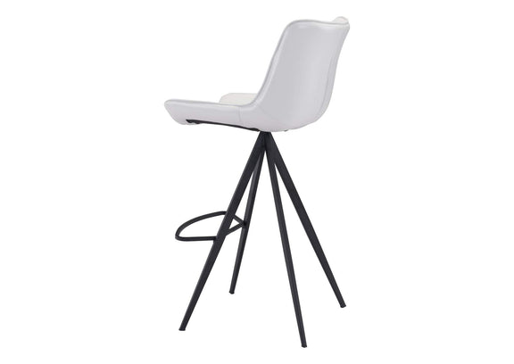 101287 Aki Barstool (Set Of 2) White & Black
