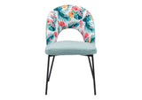 109367 Bethpage Dining Chair (Set Of 2) Multicolor Print & Green
