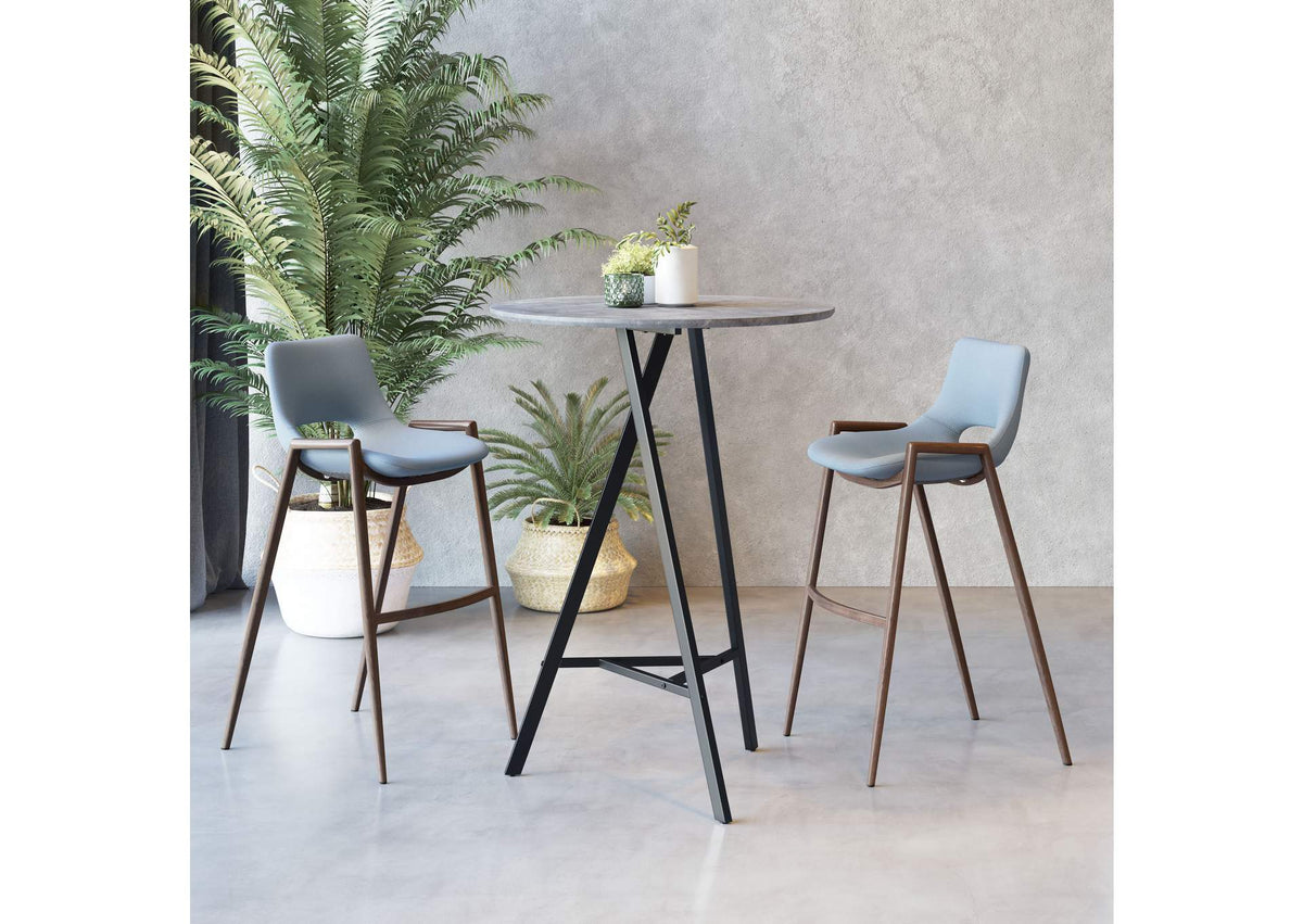 101881 Metz Bar Table Gray